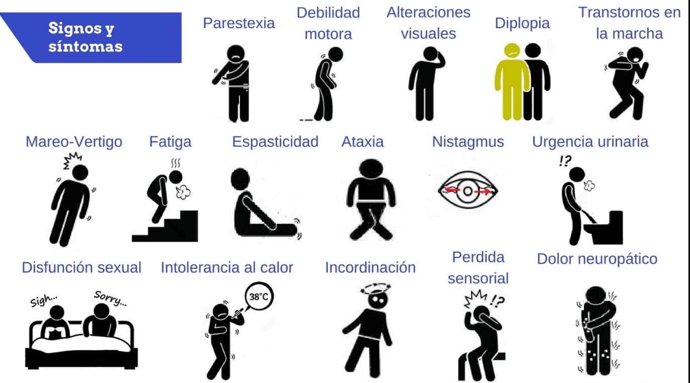 Signos y síntomas de la Esclerosis Múltiple